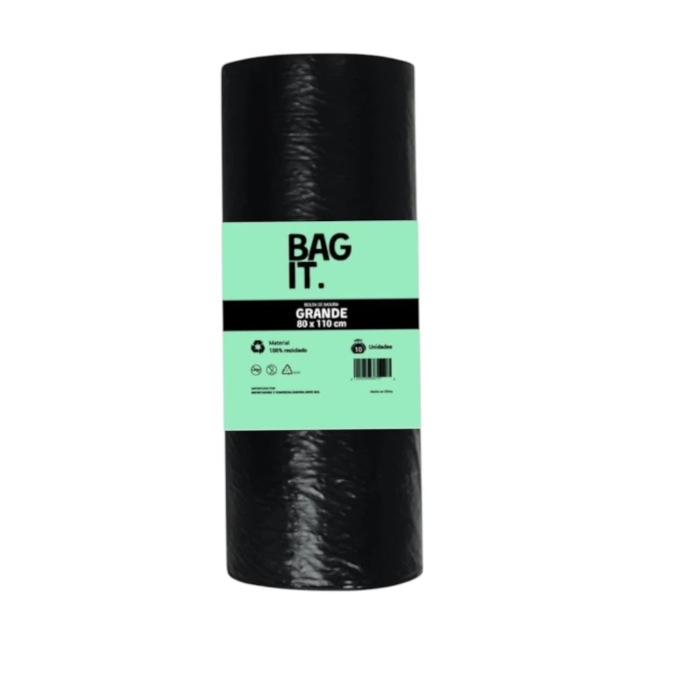 Bolsa Para Basura 80x110 Rollo 10 un - Embalaje 30 Rollos, MRED