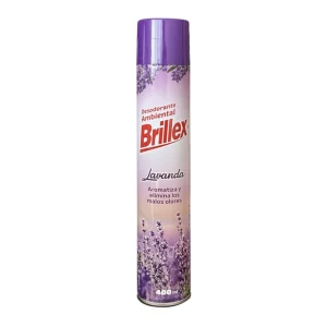 Desodorante Ambiental Spray, Aroma Lavanda, 400 ml - Embalaje 12 unidades, Brillex