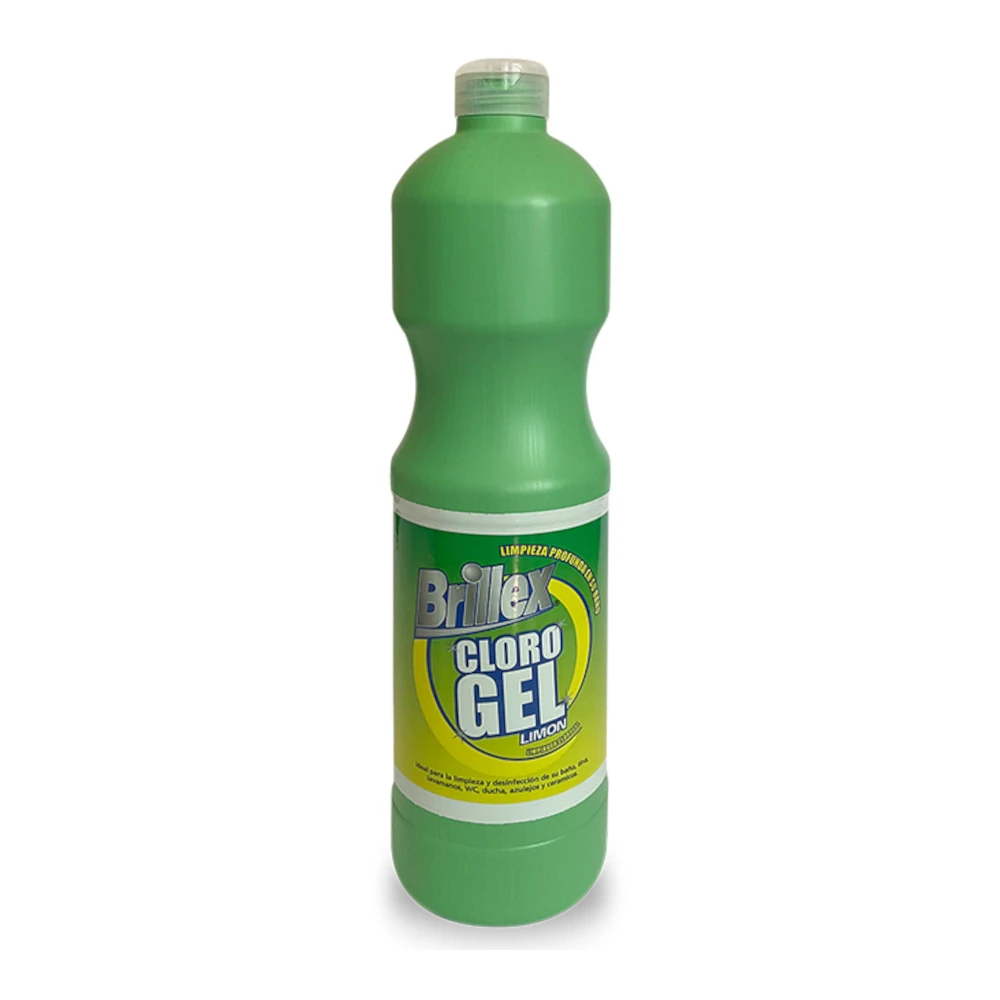Cloro Gel, Aroma Limón, 900 cc - Embalaje 10 unidades, Brillex